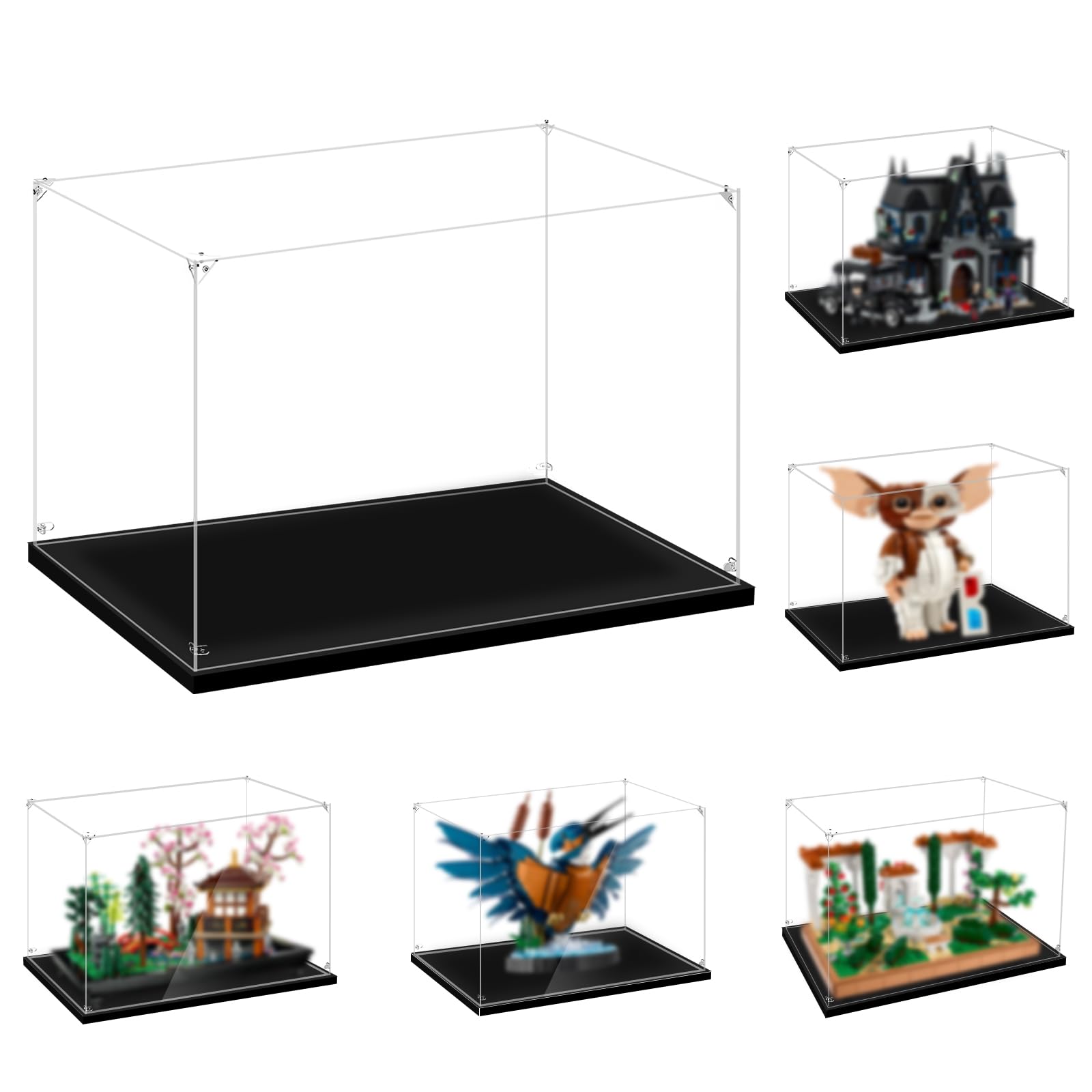 LILIKAKA Display Case for Lego 10315 Tranquil Garden, 11376 Ford